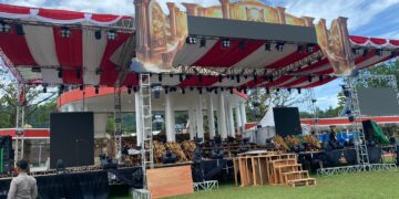Tim Quick Response dan Tim Sterilisasi Sat Brimob Polda Papua Barat Laksanakan Pengecekan Venue dan Jalur Akses Pesparawi Nasional XIV Tahun 2026