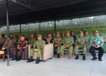 Sambut Kedatangan Personel Satgas Pamtas RI-PNG Mobile Yonif Raider 712/Wiratama, Dandim 1310/Bitung Hadir Pada Upacara Penyambutan