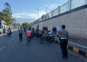 Satlantas Polres Jayawijaya Laksanakan Patroli dan Himbauan Kamseltibcar Lantas
