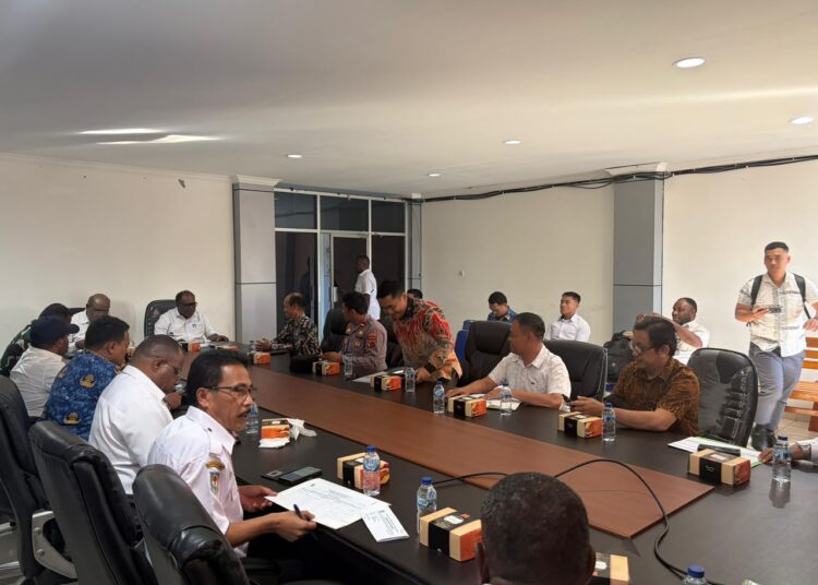 Waka Polsek Wamena Kota Hadiri Rapat Persiapan Penyerahan Lhp Bpk RI