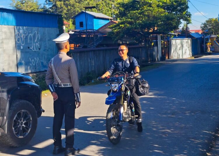 Satlantas Polres Jayawijaya Tingkatkan Patroli dan Edukasi Tertib Berlalu Lintas