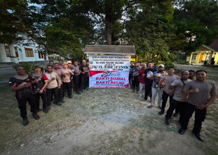 Polres Jayawijaya Gelar Bakti Religi di Gki Ukul Ebe Hunik Dalam Rangka Hari Bhayangkara ke-80