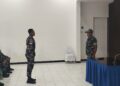 Dukung Sistem Pertahanan Negara Yang Kuat, Personel Babinsa Kodim 1310/Bitung Bekali Prajurit Sathantai Kodaeral VIII Dengan Materi Pembinaan Teritorial (Binter)