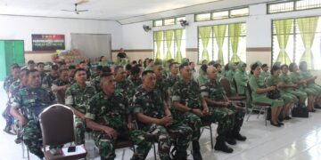 Tingkatkan Kualitas Mental, Moral dan Spiritual, Kodam XIII/Mdk Melalui Bintaldam XIII/Mdk, Melaksanakan Kegiatan Pembinaan Mental Kepada Prajurit, PNS dan Persit Kodim 1310/Bitung