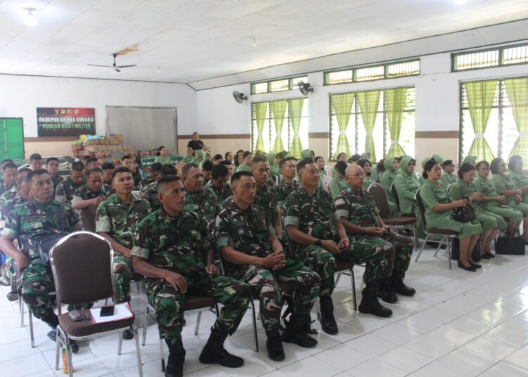 Tingkatkan Kualitas Mental, Moral dan Spiritual, Kodam XIII/Mdk Melalui Bintaldam XIII/Mdk, Melaksanakan Kegiatan Pembinaan Mental Kepada Prajurit, PNS dan Persit Kodim 1310/Bitung