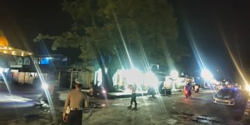 Satlantas Polres Jayawijaya Gelar Patroli Blue Light, Ciptakan Kamseltibcarlantas yang Aman dan Kondusif