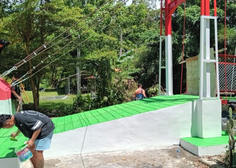 Pembangunan Jembatan Perintis Garuda di Kelurahan Rap Rap Capai Tahap Finishing