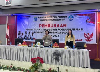 Sat Lantas Polres Jayawijaya Berikan Edukasi Keselamatan Berlalu Lintas Kepada Peserta Program Afirmasi Pendidikan Menengah