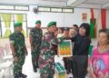 Penyerahan Bantuan Sembako kepada Masyarakat Yang Kurang Mampu di Kodim 1310/Bitung, Wujud Kepedulian di Minggu Penuh Kasih