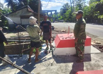Terus Tunjukkan Perkembangan, Pembangunan Jembatan Perintis Garuda di Airmadidi Bawah, Masuk Tahap Pemasangan Hanger Sling Atas