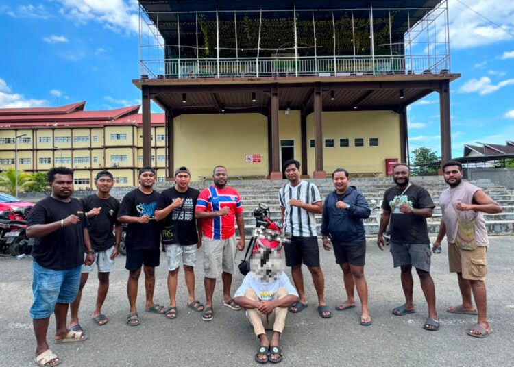 Tim URC Resmob Jatanras Polda Papua Barat Amankan Pelaku Pencurian Motor di Manokwari Barat