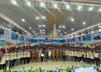 Sinergi TNI, Pemerintah Daerah dan Mahasiswa, Kasdim 1310/Bitung Hadiri Penerimaan Mahasiswa KKT Unsrat Manado di Kota Bitung