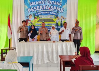 Kapolsek Kokas Bekali Siswa Baru SMP Negeri 1 Kokas, Polri Tanamkan Disiplin dan Kesadaran Hukum Sejak Dini