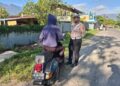 Satlantas Polres Jayawijaya Laksanakan Strong Point Pagi, Wujudkan Kelancaran Lalu Lintas dan keselamatan Masyarakat
