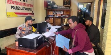Polres Jayawijaya Terus Hadir Memberikan Pelayanan dan Menjaga Situasi Kamtibmas Tetap Kondusif
