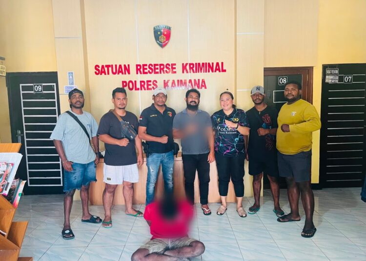 Satreskrim Polres Kaimana Berhasil Amankan Terduga Pelaku Penganiayaan Menggunakan Senjata Tajam