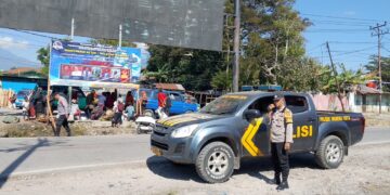 Polsek Wamena Kota Tingkatkan Patroli Dialogis, Ajak Masyarakat Jaga Kamtibmas Jelang HUT ke-81 Kemerdekaan RI
