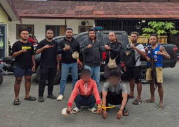 Tim Urc (Unit Reaksi Cepat) Sat Reskrim Polresta Manokwari Berhasil Tangkap 2 Pelaku Pengeroyokan di Taman Ria kab. Manokwari