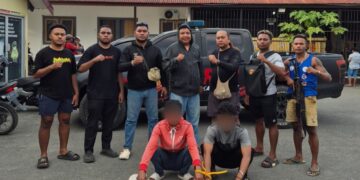 Tim Urc (Unit Reaksi Cepat) Sat Reskrim Polresta Manokwari Berhasil Tangkap 2 Pelaku Pengeroyokan di Taman Ria kab. Manokwari