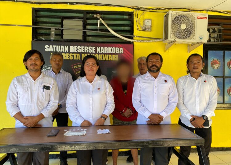 Tim Opsnal Sat Resnarkoba Polresta Manokwari Berhasil Ungkap Kasus Tindak Pidana Narkotika Golongan I Jenis Shabu di SP 4 Distrik Prafi kab. Manokwari