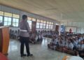 Satlantas Polres Jayawijaya Edukasi Pelajar SMP Santo Thomas Wamena, Tanamkan Budaya Tertib Berlalu Lintas Sejak Dini