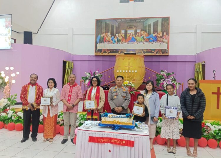 HUT ke-16 GKI Immanuel Polres Jayawijaya Jadi Momentum Mempererat Persaudaraan dan Menjaga kedamaian