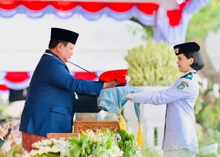 Khidmat dan Penuh Makna, Presiden Prabowo Pimpin Upacara Detik-Detik Proklamasi di Istana Merdeka