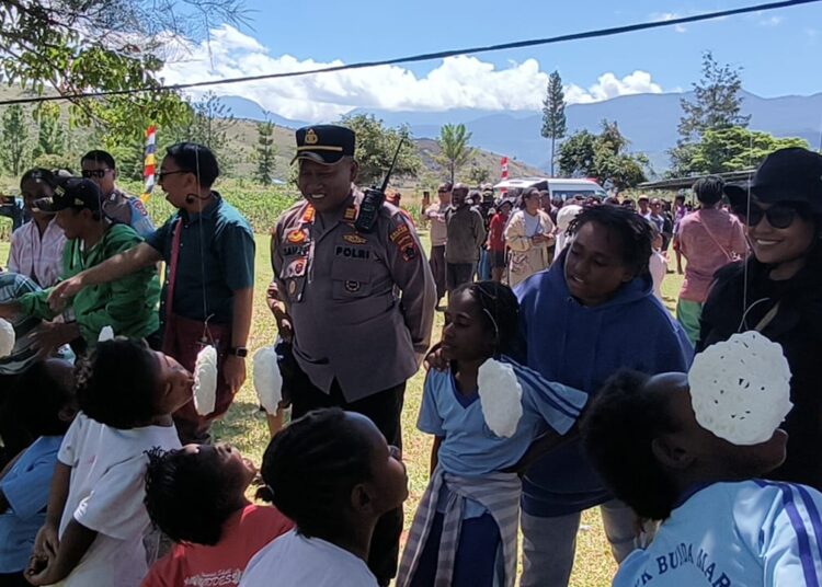 Polres Jayawijaya Melalui Polsek Wamena kota Bersama PKK Kabupaten Jayawijaya Meriahkan Hari Kemerdekaan RI ke-81