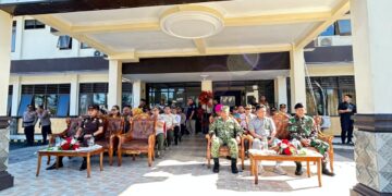 Perkuat Sinergi Hadapi Fenomena El Nino, Kasdim 1310/Bitung Hadiri Pada Apel Gelar Pasukan Penanggulangan Bencana di Polres Bitung