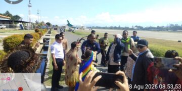 Kepala Kejaksaan Negeri Jayawijaya yang Baru Tiba di Wamena, Disambut Bupati dan Kepala UPBU Bandara Wamena