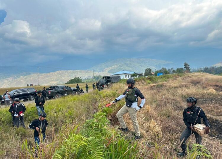 Polres Jayawijaya Lakukan Olah TKP Dugaan Penembakan di Festival Budaya Lembah Baliem