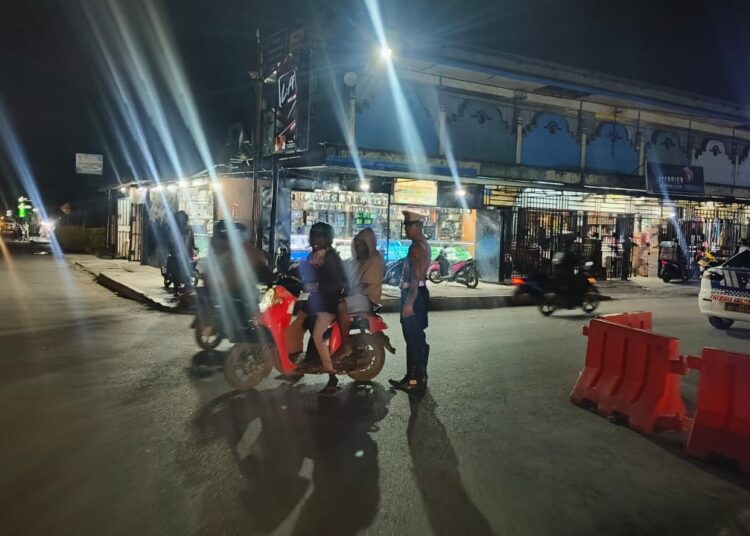 Patroli Blue Light, Polres Jayawijaya Jaga Kelancaran Lalu Lintas Dan Cegah Balap Liar