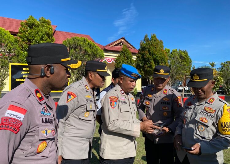 Cegah Judi Online Dan Pinjaman Online, Propam Polres Jayawijaya Laksanakan Gaktibplin Personel