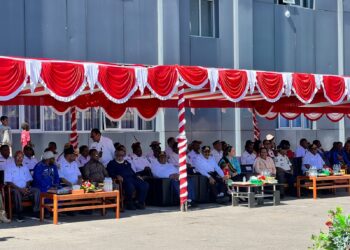 Pameran Pembangunan Meriahkan Hut RI Ke-81, Polres Jayawijaya Hadir Jaga Keamanan