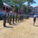 Intensifkan Persiapan Jelang HUT ke-81 RI, Personel Kodim 1310/Bitung dan Pasukan 45 Gelar Latihan Paskibraka Hari Kedua