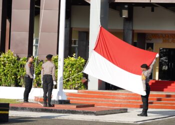 Polda Papua Barat Gelar Upacara HUT ke-81 Kemerdekaan RI