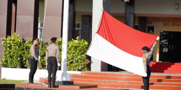 Polda Papua Barat Gelar Upacara HUT ke-81 Kemerdekaan RI