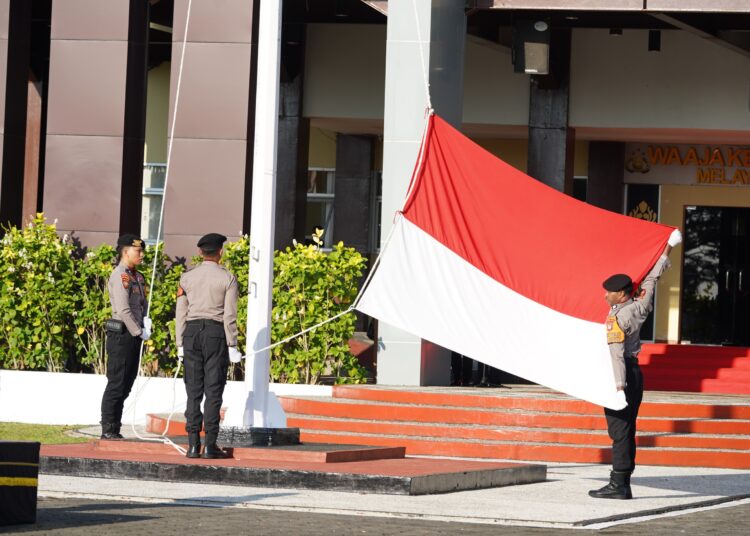 Polda Papua Barat Gelar Upacara HUT ke-81 Kemerdekaan RI