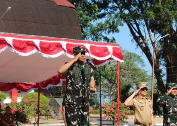Pastikan Kesiapan Personel dan Sarpras, Kodim 1310/Bitung dan Forkopimda Minut Selenggarakan Apel Gelar Pasukan Kesiapsiagaan Penanggulangan Karhutla di Minahasa Utara