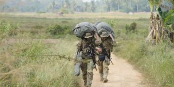 Aksi Airborne Lima Negara Warnai Latgabma SGS 2026