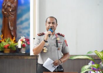 Pelaksanaan Ibadah Persekutuan Oikumene Polda Papua Barat dan Umat Paroki Imanuel Sanggeng
