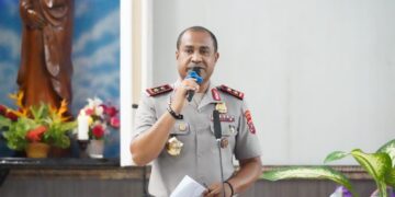 Pelaksanaan Ibadah Persekutuan Oikumene Polda Papua Barat dan Umat Paroki Imanuel Sanggeng