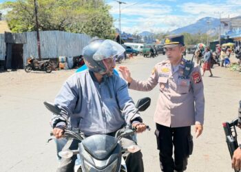 Polres Jayawijaya Gelar Patroli dan Pemeriksaan Sajam Serta Miras, Wamena Tetap Aman