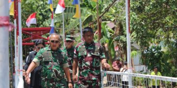 Berikan Manfaat Langsung Bagi Masyarakat, Jembatan Perintis Garuda “Kamanga” Desa Kokoleh Satu Wilayah Kodim 1310/Bitung, Bukti Sinergitas TNI, Pemerintah Daerah dan Masyarakat