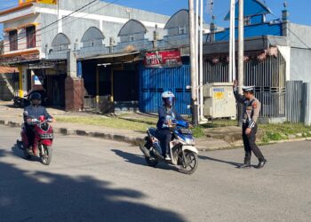 Satlantas Polres Jayawijaya Hadir di Pagi Hari, Jaga Kelancaran Lalu Lintas di Wamena