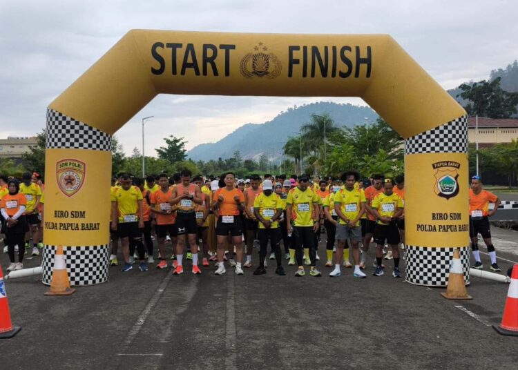 Polwan Pabar Run 2026 Semarakkan Hari Jadi ke-78 Polwan di Papua Barat