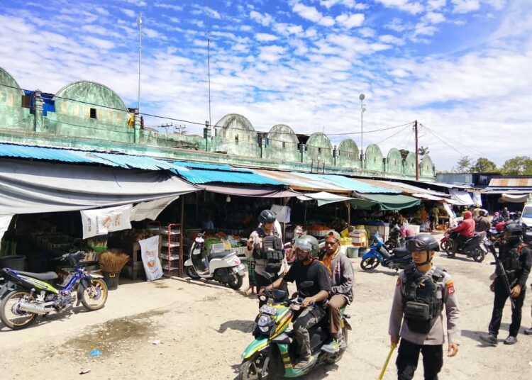 Regu Siaga 1 Polres Jayawijaya Tingkatkan Patroli Dan Respons Cepat Kebakaran di kota Wamena