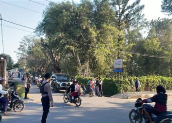 Satuan Samapta Polres Jayawijaya Gelar Gatur Pagi, Wujudkan Kelancaran Lalu Lintas