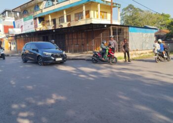Satlantas Polres Jayawijaya Gelar Strong Point Pagi, Wujudkan Kamseltibcarlantas yang Aman dan Tertib