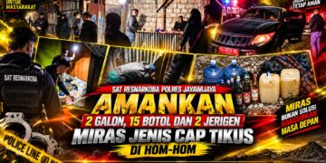 Sat Resnarkoba Polres Jayawijaya Amankan 2 Galon, 15 Botol Dan 2 Jerigen Miras Jenis Cap Tikus di Hom-hom